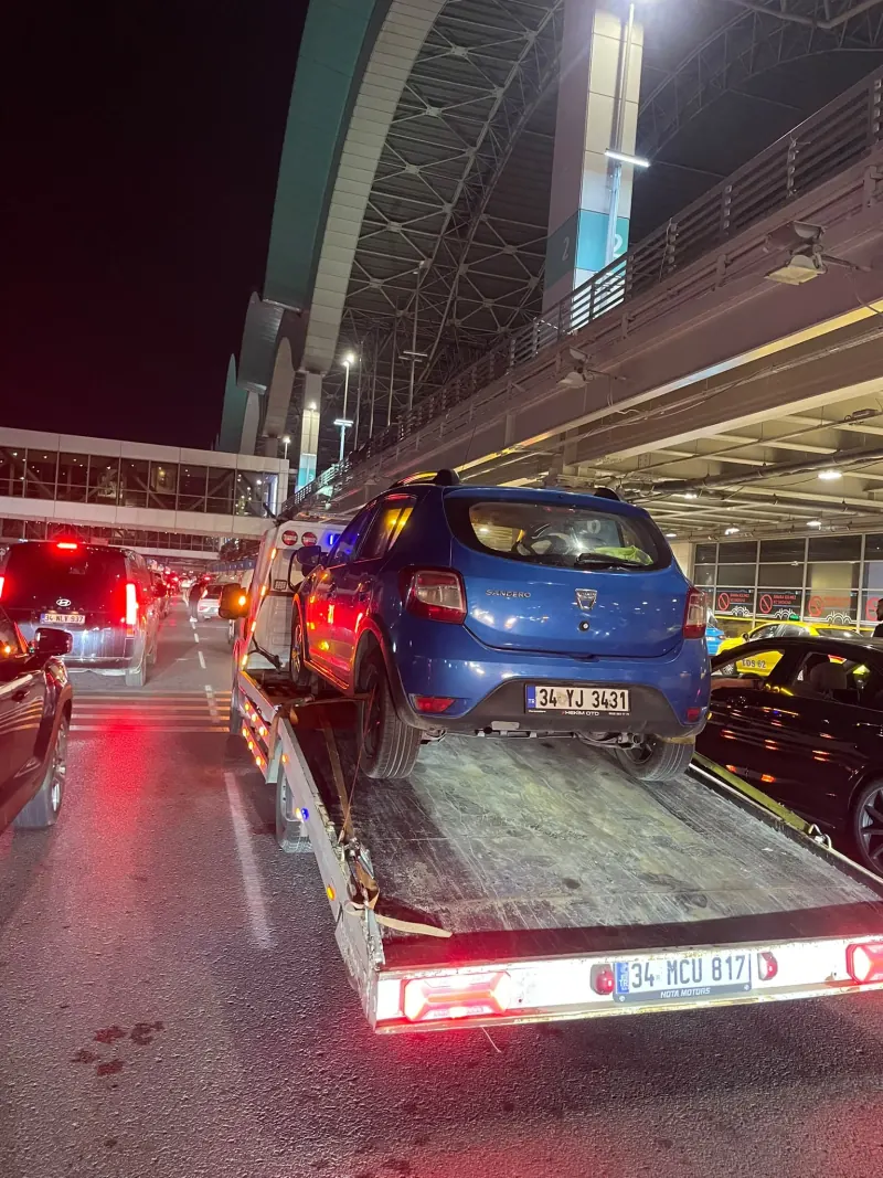 İstanbul Havalimanı Bağlantı Yolu otoparkında ve sokakta yerinde 7/24 mobil akü takviyesi desteği